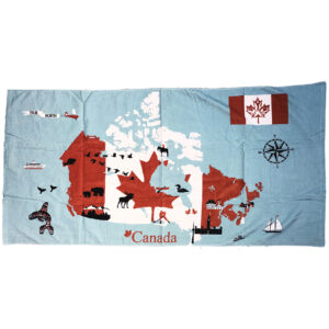 Canada Destination Beach Towels 100% Cotton 30 x 60  (Pack of 2)