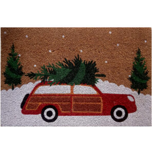 Christmas Woody Coir Entrance Mat ()