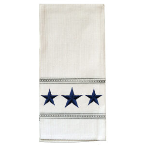 Navy Star Premium Embroidered Kitchen Towels  (Pack of 6)