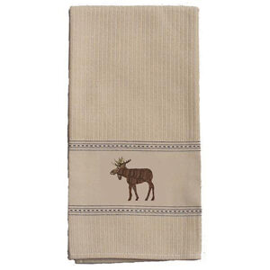 Moose Premium Embroidered Kitchen Towels  (Pack of 6)