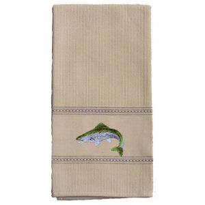 Fish Premium Embroidered Kitchen Towels  (Pack of 6)