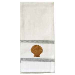 Scallop Shell  Premium Embroidered Kitchen Towels  (Pack of 6)