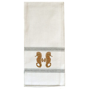 Seahorse Premium Embroidered Kitchen Towels  (Pack of 6)