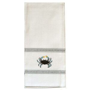 Blue Crab Premium Embroidered Kitchen Towels  (Pack of 6)