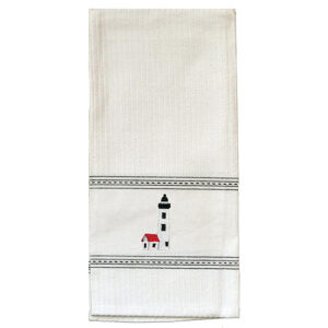 Lighthouse Premium Embroidered Kitchen Towels  (Pack of 6)