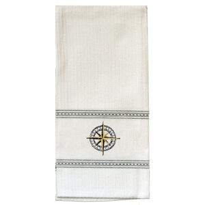 Compass Premium Embroidered Kitchen Towels  (Pack of 6)