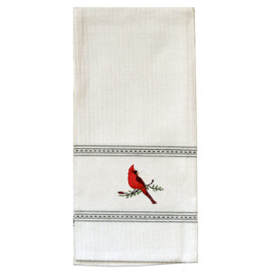 Cardinal Premium Embroidered Kitchen Towels  (Pack of 6)