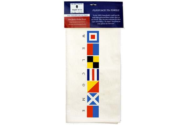 Welcome Flags Tea Towel