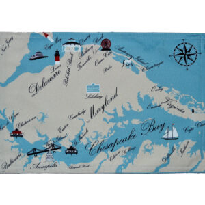 Mid Atlantic Destination Series Outdoora TM Fabric Indoor/Outdoor Placemats  (Pack of 6)