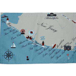 New Jersey Destination Series Outdoora TM Fabric Indoor/Outdoor Placemats  (Pack of 6)