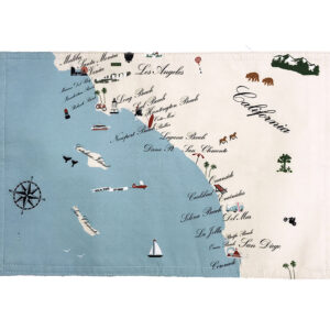 Southern California Destination Series Outdoora TM Fabric Indoor/Outdoor Placemats  (Pack of 6)