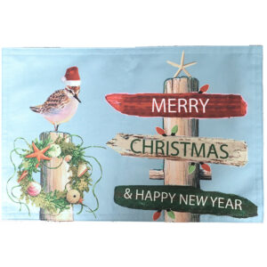 Shore Bird Xmas Outdoora TM Fabric Indoor/Outdoor Placemats  (Pack of 6)