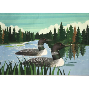 Loons Indoor Outdoora TM Fabric Indoor/Outdoor Placemats  (Pack of 6)