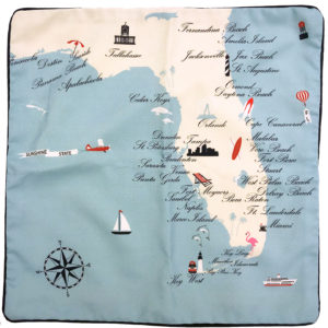 Florida Destination Pillow 18×18 Outdoora Fabric By Taylor & Co