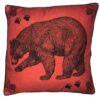 Bear Pillow Red by Taylor & Co