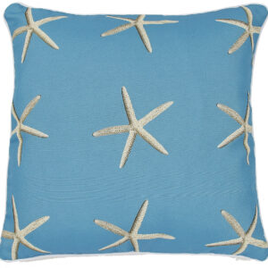 Coastal Blue Pillow Outdoora TM Fabric Indoor/Outdoor18″ x 18″