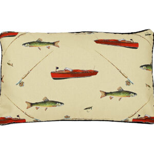 Lake Toile Oblong Pillow Outdoora TM Fabric Indoor/Outdoor13″ x 22″