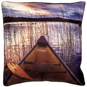 Canoe Paddle Pillow Outdoora TM Fabric Indoor/Outdoor18″ x 18″