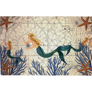 Mermaid Weathergripper TM 2′ x 3′ Enrty & Kitchen Mat by Taylor & Co