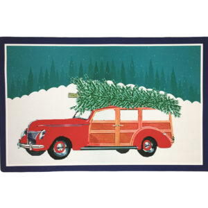 Christmas Woody Weathergripper TM 2′ x 3′ Enrty & Kitchen Mat by Taylor & Co