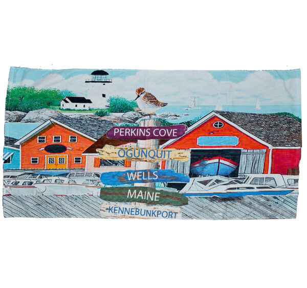 Harbor Signs Custom Beach Towels