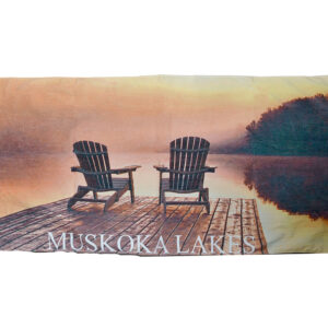 Beach Towels Custom Adirondack Chairs Name Drop 100% Cotton