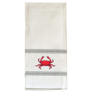 Red CrabPremium Embroidered Kitchen Towels  (Pack of 6)