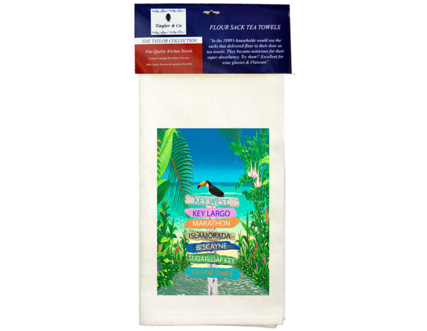 Tropical Signs Custom Flour Sack Tea Towels