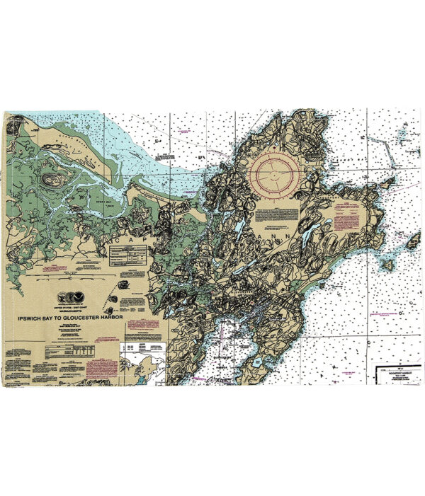 Placemats Custom NOAA Charts- Outdoora TM Fabric Min 100 For Custom(Pack of 6) - Image 3