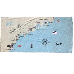 Maine Destination Beach Towels 100% Cotton 30 x 60  (Pack of 2)