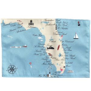 Florida Destination Series Outdoora TM Fabric Indoor/Outdoor Placemats  (Pack of 6)