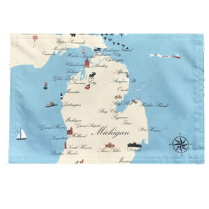 Michigan Destination Series Outdoora TM Fabric Indoor/Outdoor Placemats  (Pack of 6)